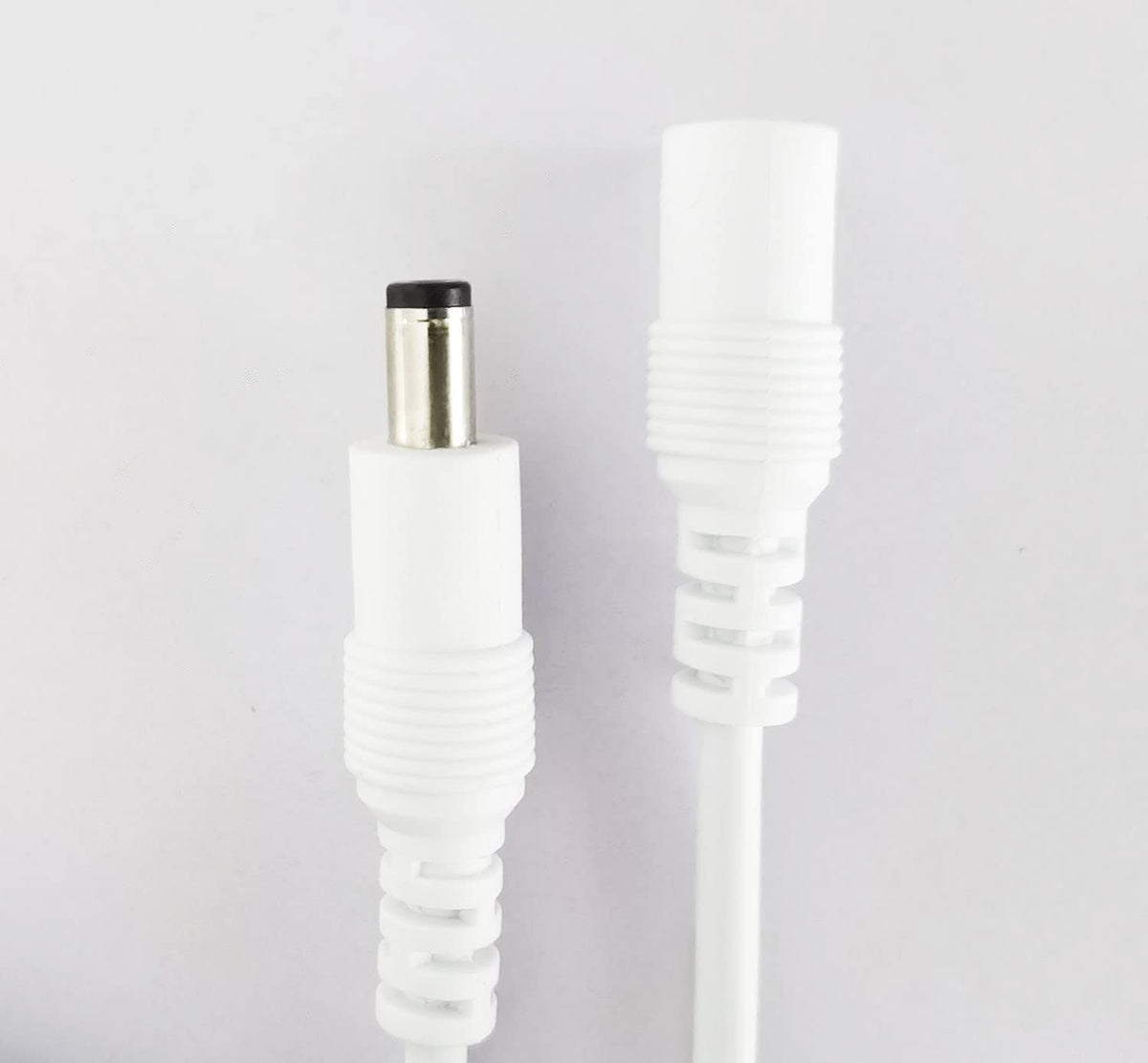 2pcs 1m 3.3ft 12V 5V-24V 5.5mm 2.1mm DC Extension Cable Extension Cord DC Power Cord x DC Jack Plug Adapter Male