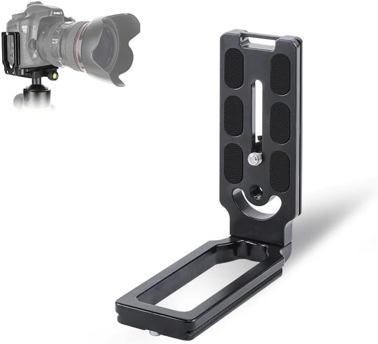 HuaerHui DSLR Camera L-Shaped Bracket Mount, Arca-Swiss Vertical Horizontal Switching Quick Release Plate for Canon