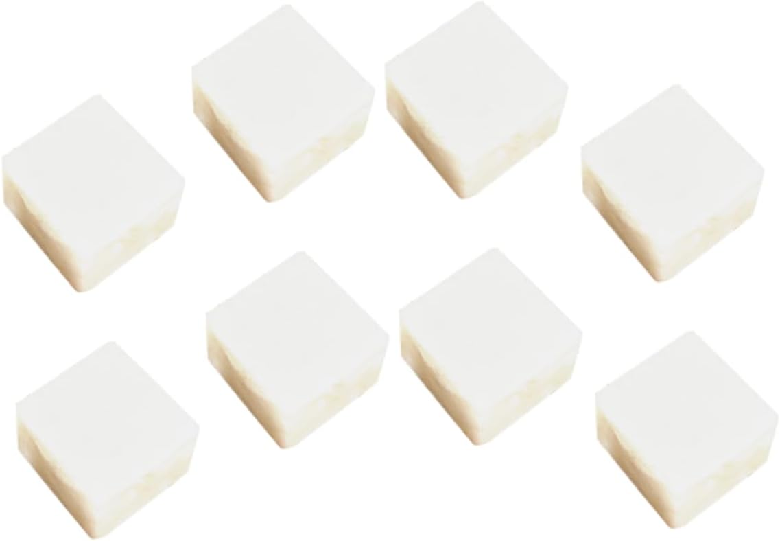 8pcs Totority Simulated Tofu Cube Models Artificial Tofu Realistic Food Decor for Display