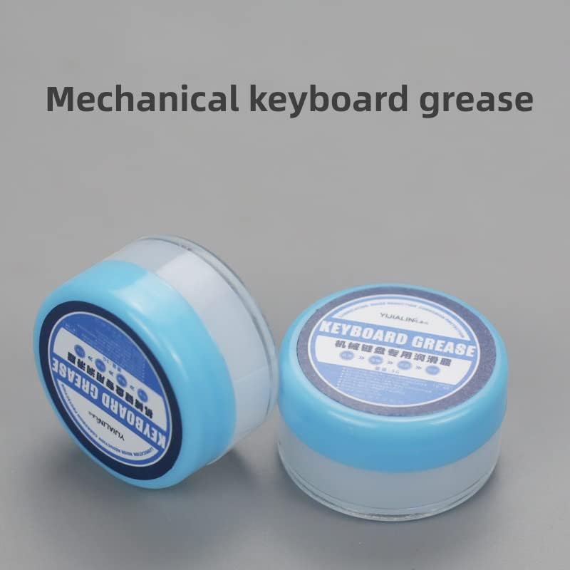 Keyboard Remover Tool Kit-7-Piece Set, Keycap Puller Include 5g Keyboard Lube, Switch Puller, Lubricating Pen, Cleaning Brush, Tweezers, 4-Jaw Gripper, and Key Cap Puller