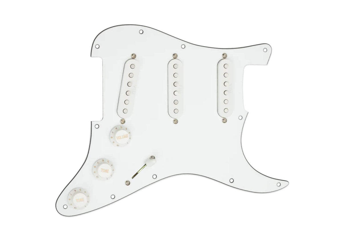 Seymour Duncan Yngwie Loaded Pickguard - White - Electric Guitar Pickup