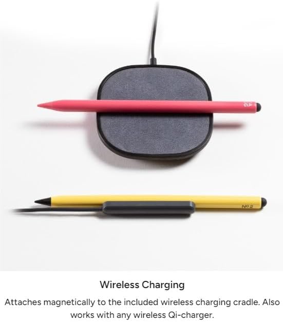 ZAGG Pro Stylus 2 with Active & Capacitive Tips, Palm Rejection, Tilt Recognition, Bluetooth Pairing, Compatible w/iPad Pro 11/12.9 (3,4, & 5 Gen)/Air 10.9/iPad 10.2/9.7/Mini 5/ iPad Air (M2) - Yellow