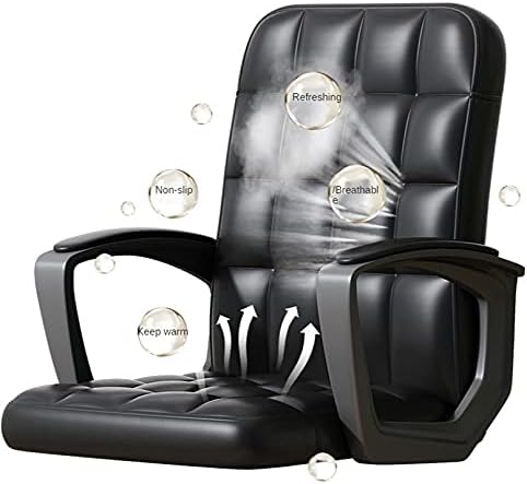Office Chair Gaming Chair Computer Chair Computer Chair Home Furniture Gaming Chair Office Footrest Modern Simplicity Relaxing Office Chairs PU Fabric Computer Armchair (Color : Roze)