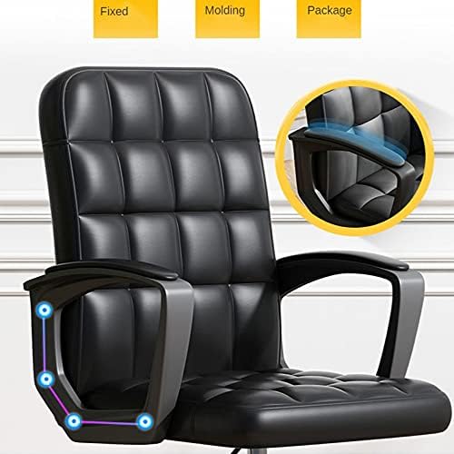 Office Chair Gaming Chair Computer Chair Computer Chair Home Furniture Gaming Chair Office Footrest Modern Simplicity Relaxing Office Chairs PU Fabric Computer Armchair (Color : Roze)