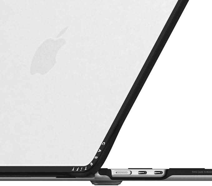 CASETiFY Impact MacBook Air 13.6" (M2-M5) Case [Cushioned Impact Corners/Scratch-Resistant/Anti-Slip Grip] - Fruit Salad - Clear Black