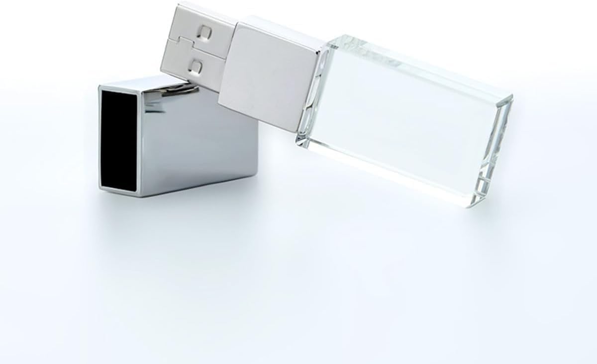 HZBDBLT 3.0 (32, Crystal USB Flash Drive LED Lighting Memory Stick Birthday Wedding Gift Pen Drive GB)