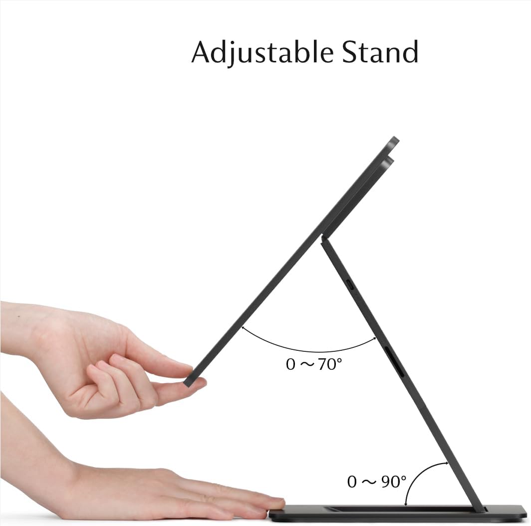 SOTSU FlipAction Pro 16" Gen2 Premium Portable Monitor | Super Compact | Pivot Rotate | 2560x1600 DCI P3 | 120Hz | 400 Nits | Full Metal CNC | Perfect Match for Mac and Windows (Universe Black)