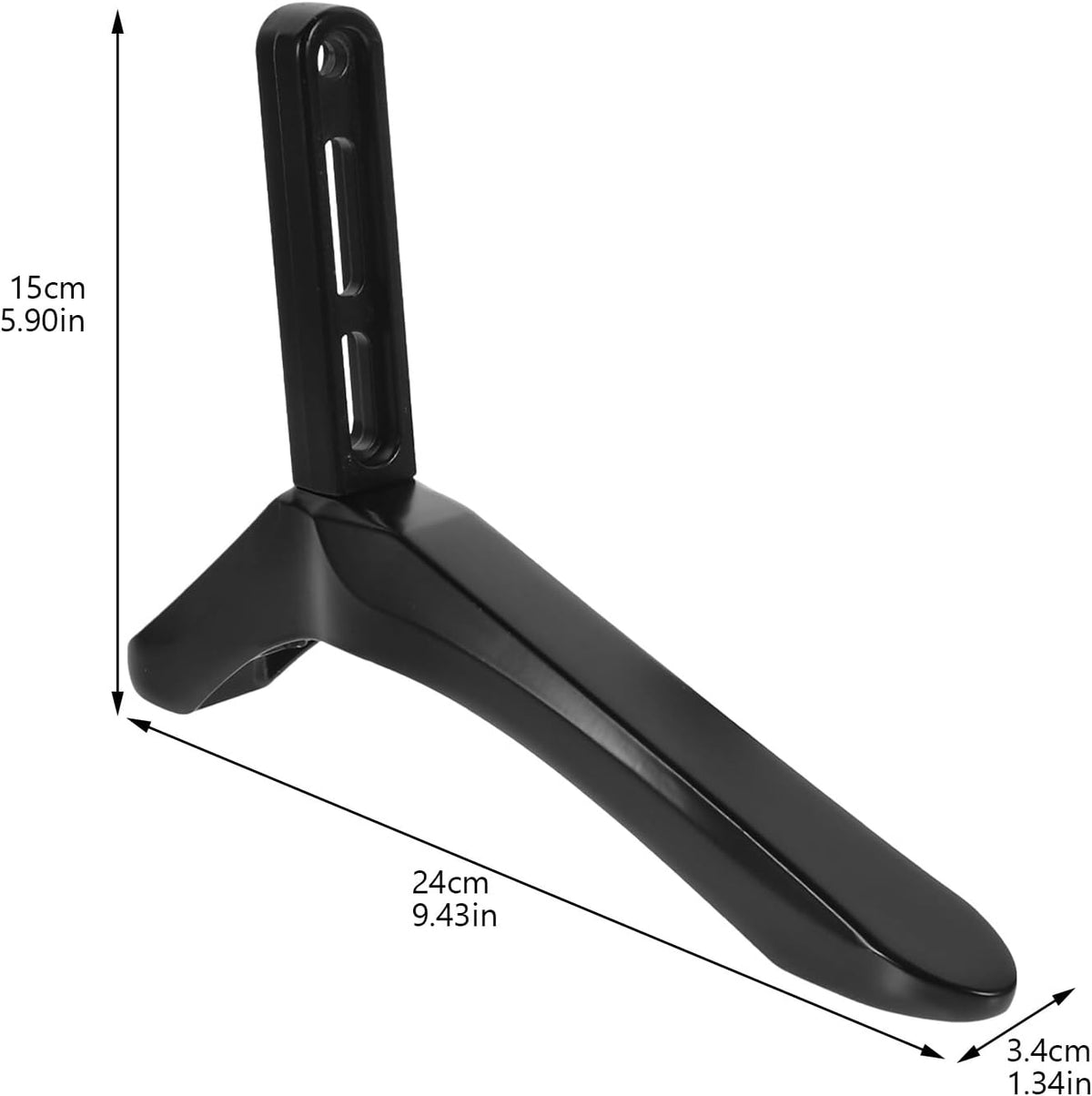 Abaodam Tv Stand Replacement Base with Screws Black Tv Holder Pedestal Feet Tabletop Support Compatible with LCD LED