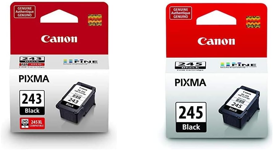 Canon PG-243 and PG-245 Compatible Ink Cartridges Bundle for Select Printers