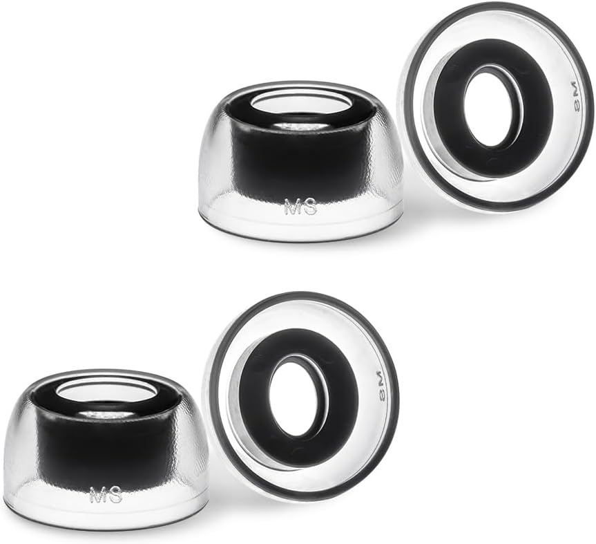 AZLA SednaEarfit Crystal for Bose Earbuds 2 Pair - Bose Earbuds Replacement Tips - Compatible with Bose Quietcomfort Ultra Earbuds, Bose QC Earbuds II (MS)