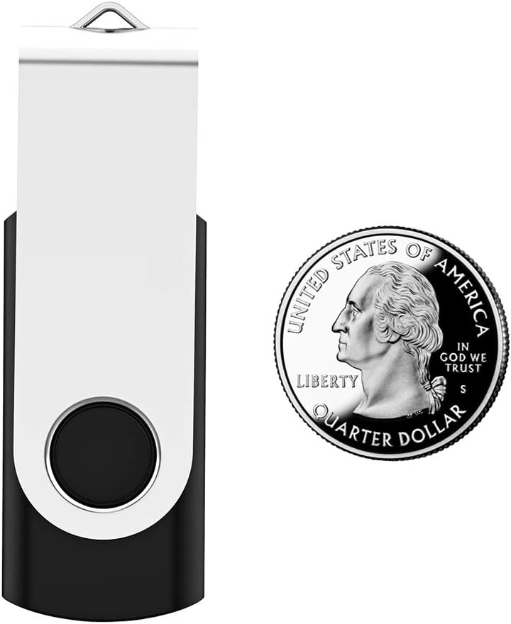 USB Flash Drive 2GB 100 Pack, Bulk USB 2.0 Flash Drives Thumb Drive Swivel Memory Stick Jump Drive Pen Drive,2 gig 100 Pieces