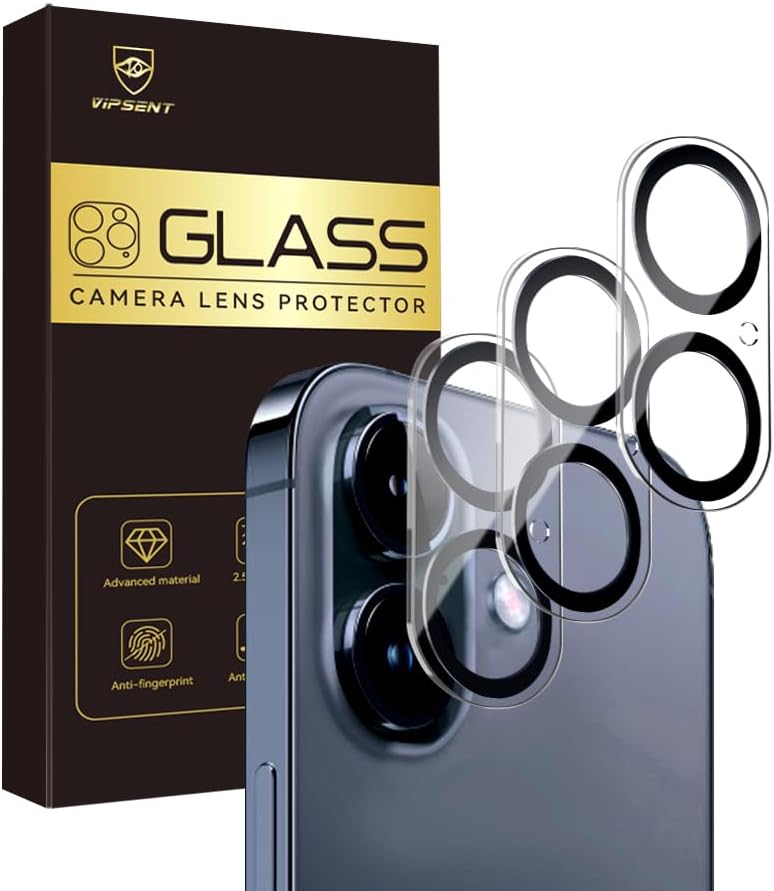 Camera Lens Protector for iPhone 16 6.1" / iPhone 16 plus 6.7",9H Tempered Glass，Ultra HD, Scratch Resistance Easy to Install，Case Friendly，[Does not Affect Night Shots] 3-Pack