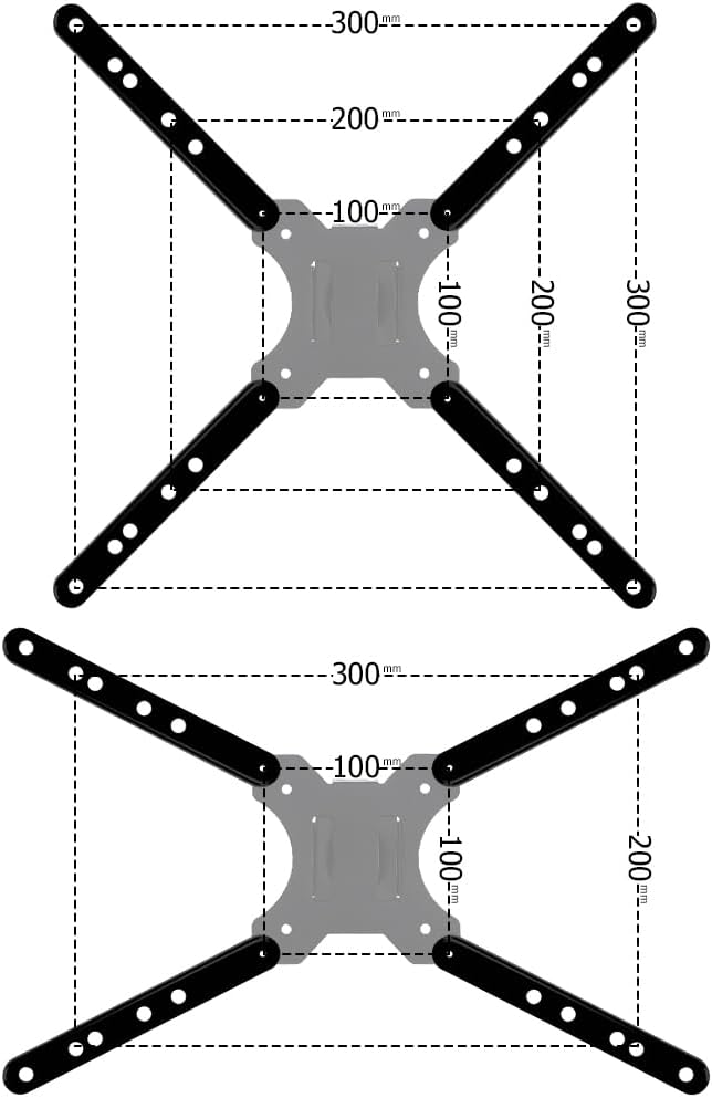 IFCASE 32 55 inch 200x200mm 400x400mm 300x300mm (2.0) Steel Adapter Bracket Convert for Screens to LCD LED TV VESA