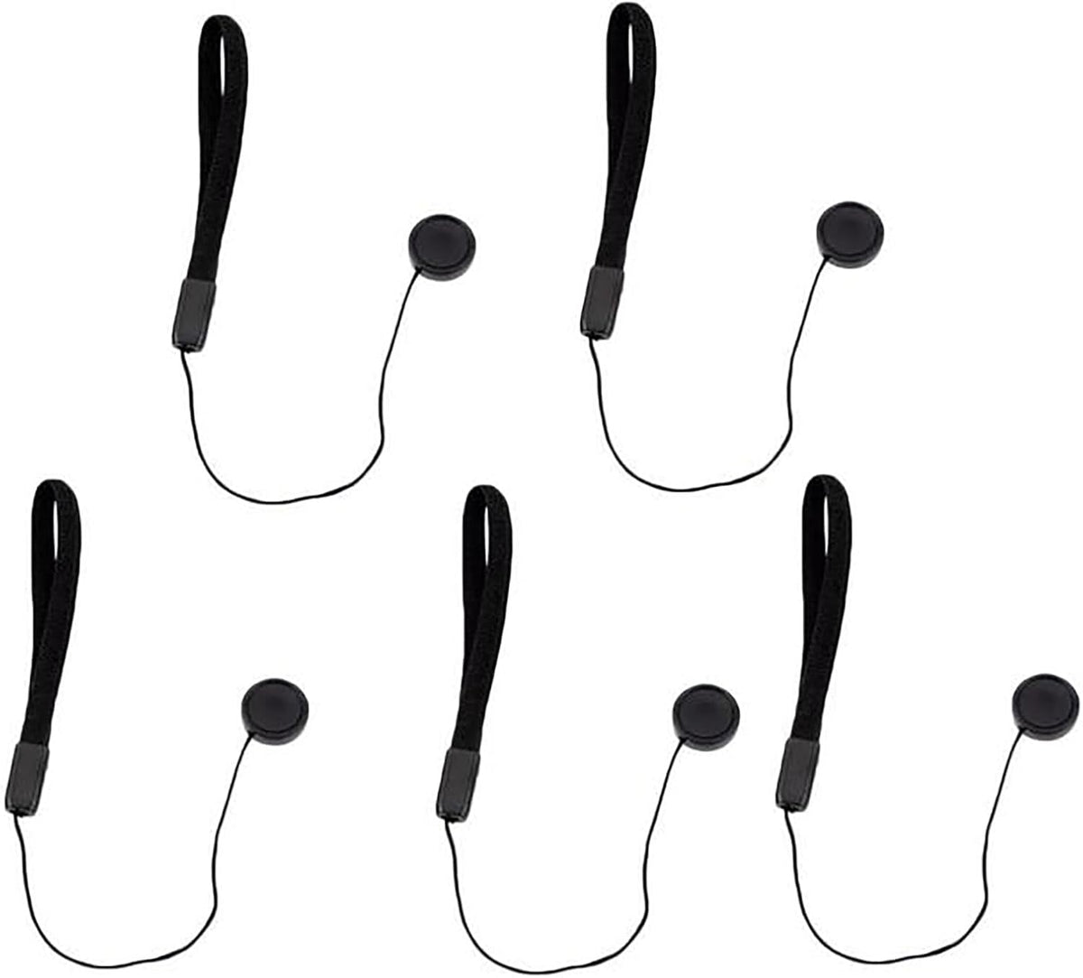 hejhncii 5PCS Lens Cover Rope DSLR Lens Cap Holder Belt Nylon Keeper Anti-Lost Wrist Strap Cord String Leash for SLR