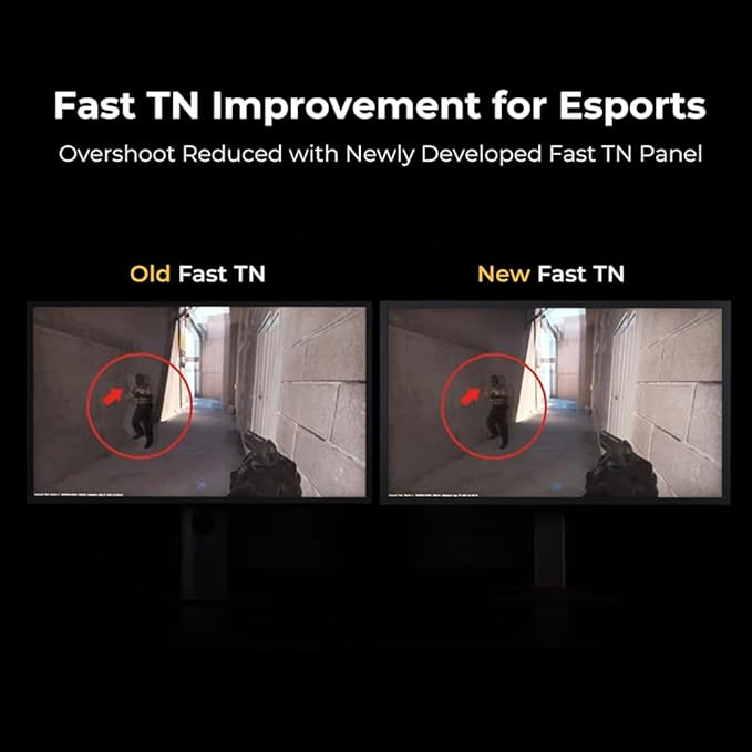BenQ Zowie XL2546X+ 24.1 Fast TN 280Hz Gaming Monitor for Esports Motion Clarity DyAc 2 1080p XL Setting to Share S Switch Shielding Hood Industrial Grade Bearing Height Adjustment