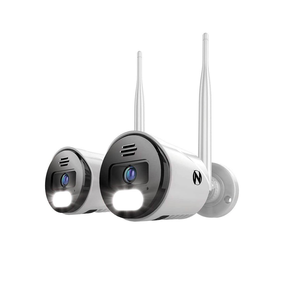 Night Owl Sp, Llc Night Owl Wi-Fi IP 4K HD Indoor/Outdoor Dual Spotlight Cameras with 2-Way Audio, Preset Voice Alerts and Built-in Camera Siren