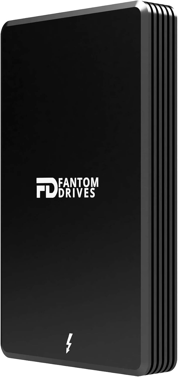 Fantom Drives Extreme 2TB External SSD - 2800MB/s, Thunderbolt 3 and 4, USB Type-C, Aluminum, 3D NAND TLC, TB3X-2300N2TB