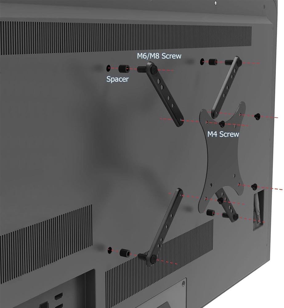 IFCASE 32 55 inch 200x200mm 400x400mm 300x300mm (2.0) Steel Adapter Bracket Convert for Screens to LCD LED TV VESA