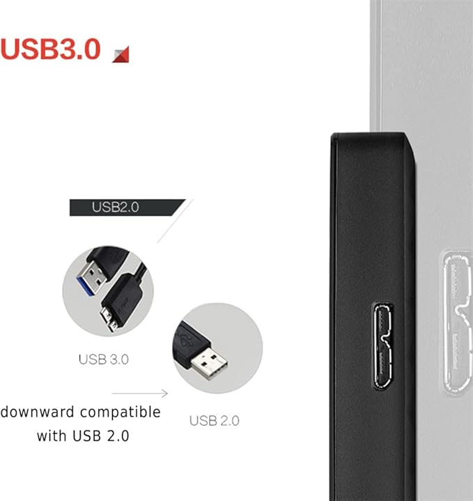 Expansion HDD Drive Disk 1TB 2TB 4TB USB3.0 External HDD 2.5 Portable External Hard Disk(Size:1TB)