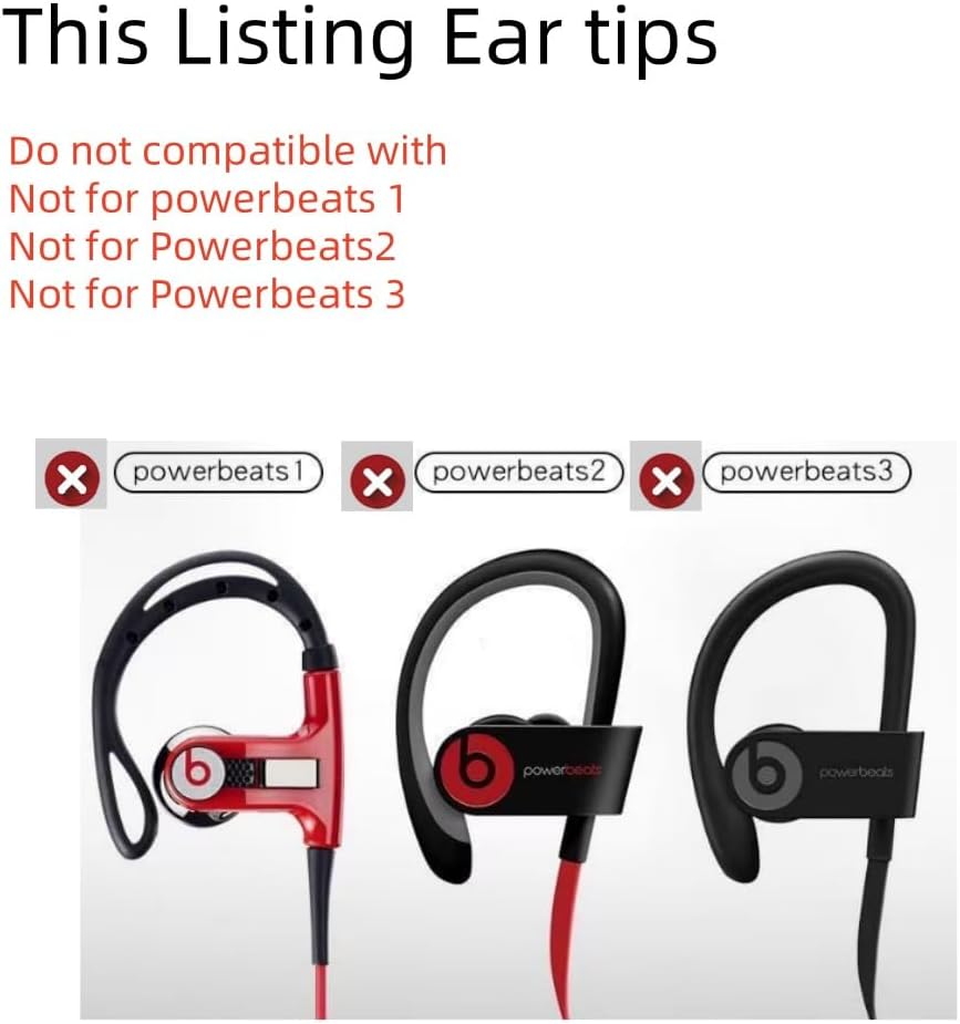 Replacement Ear Tips for Beats Urbeats2.0 Tour2.0 ibeats Beats x, Beats Flex Secure Fit for Powerbeats Pro Silicone Earbuds Washable Sweat-Resistant Noise Isolation 8 Pairs (Volt Yellow)