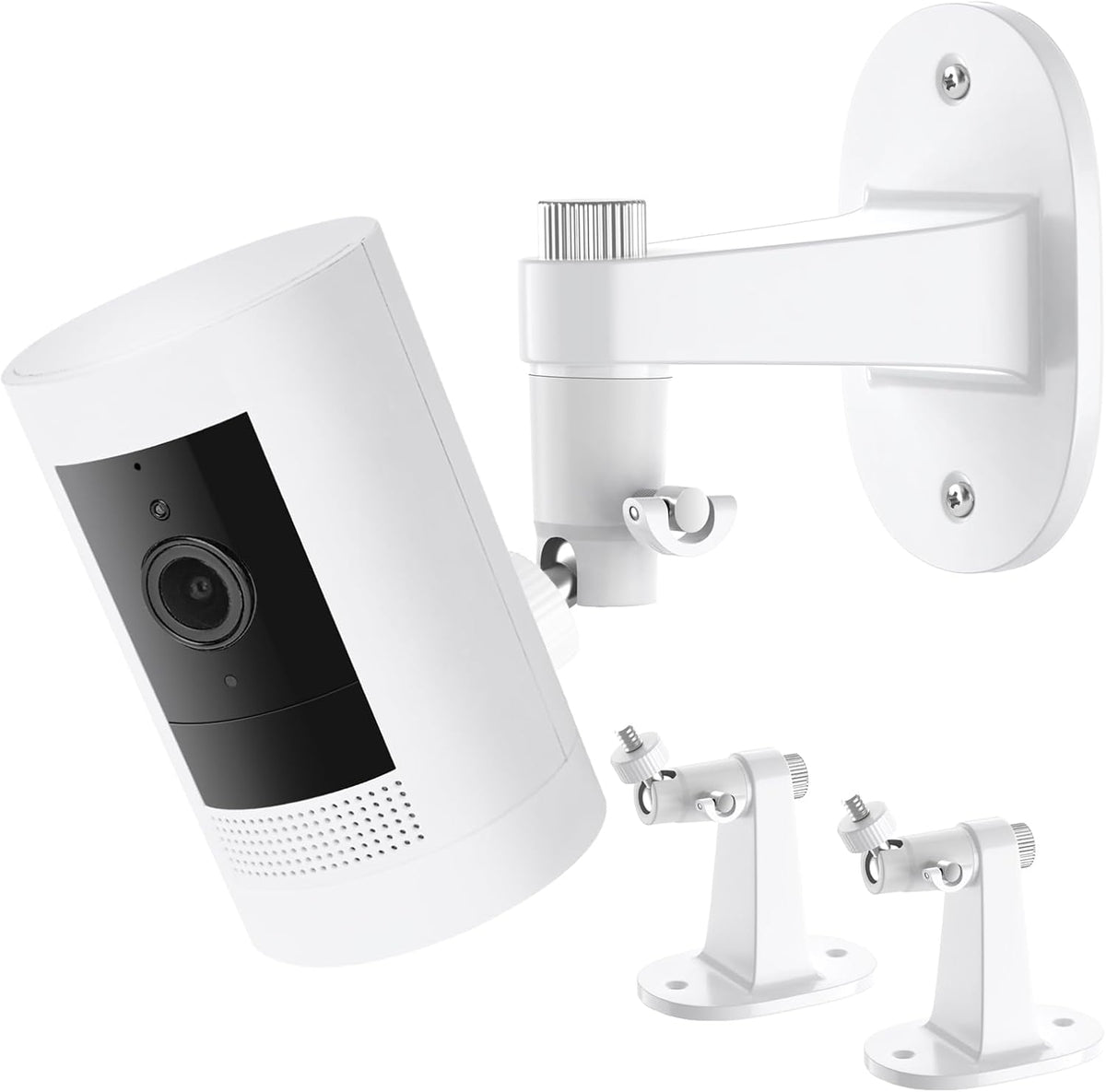 2Pack 360 Ring Camera Wall Mount for Ring Stick Up Cam & Ring Outdoor Cam Plus, Degree Adjustable No Drilling Mount