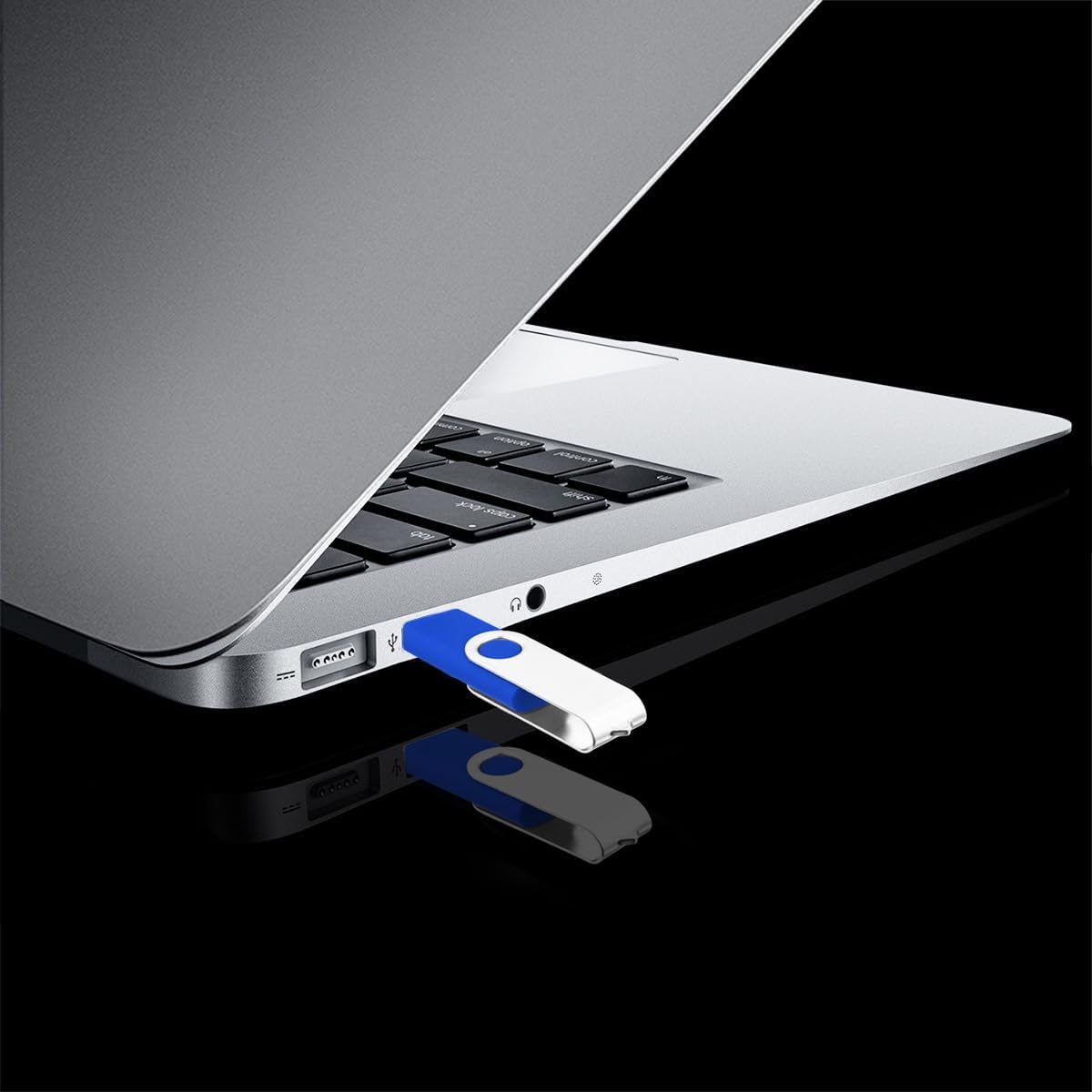 128MB Bulk Flash Drives 50 Pack, EASTBULL USB 2.0 Flash Drives Pack Thumb Drives Bulk for Storage (Blue)