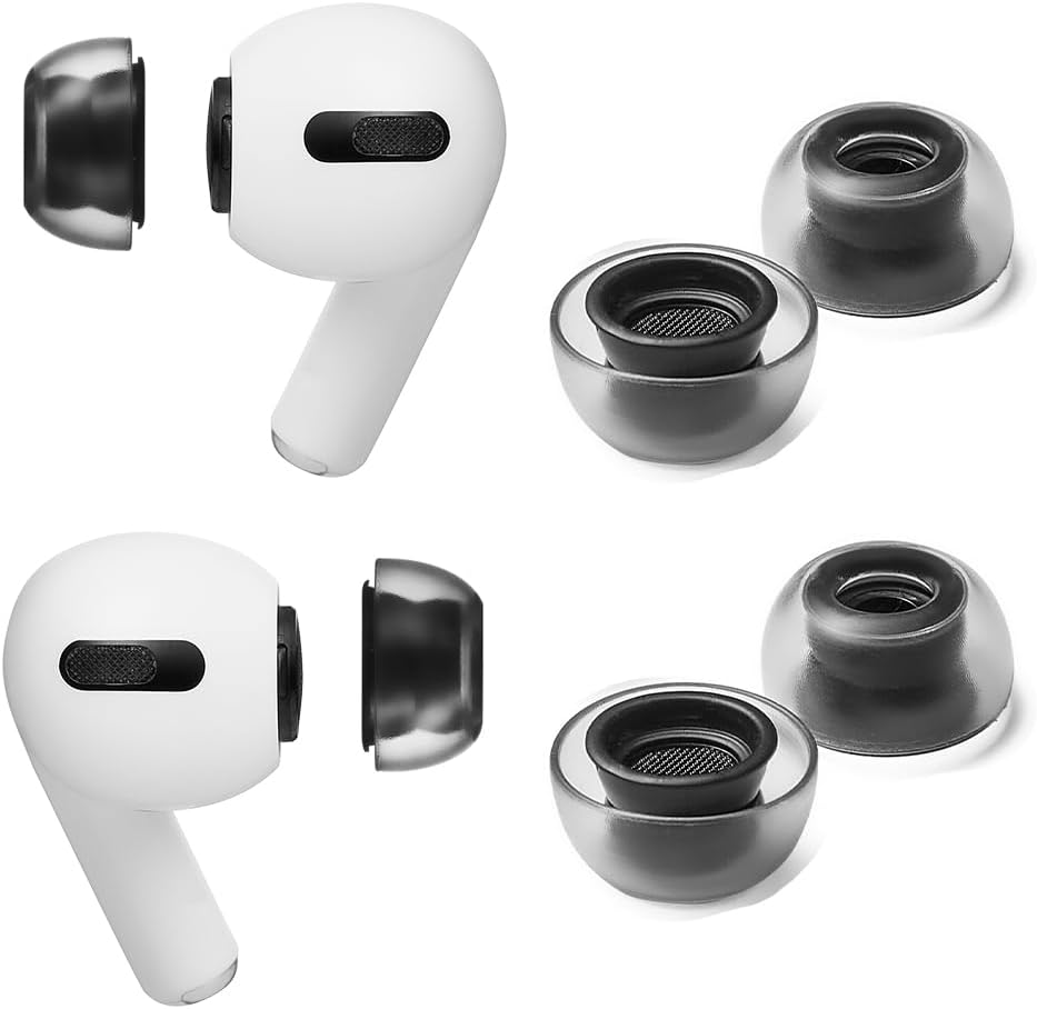 AZLA Crystal for Airpods Pro 1st & 2nd Gen (ML) – Airpod Pro Ear Tip Replacement – Airpod Pro Tips with Premium Silicone