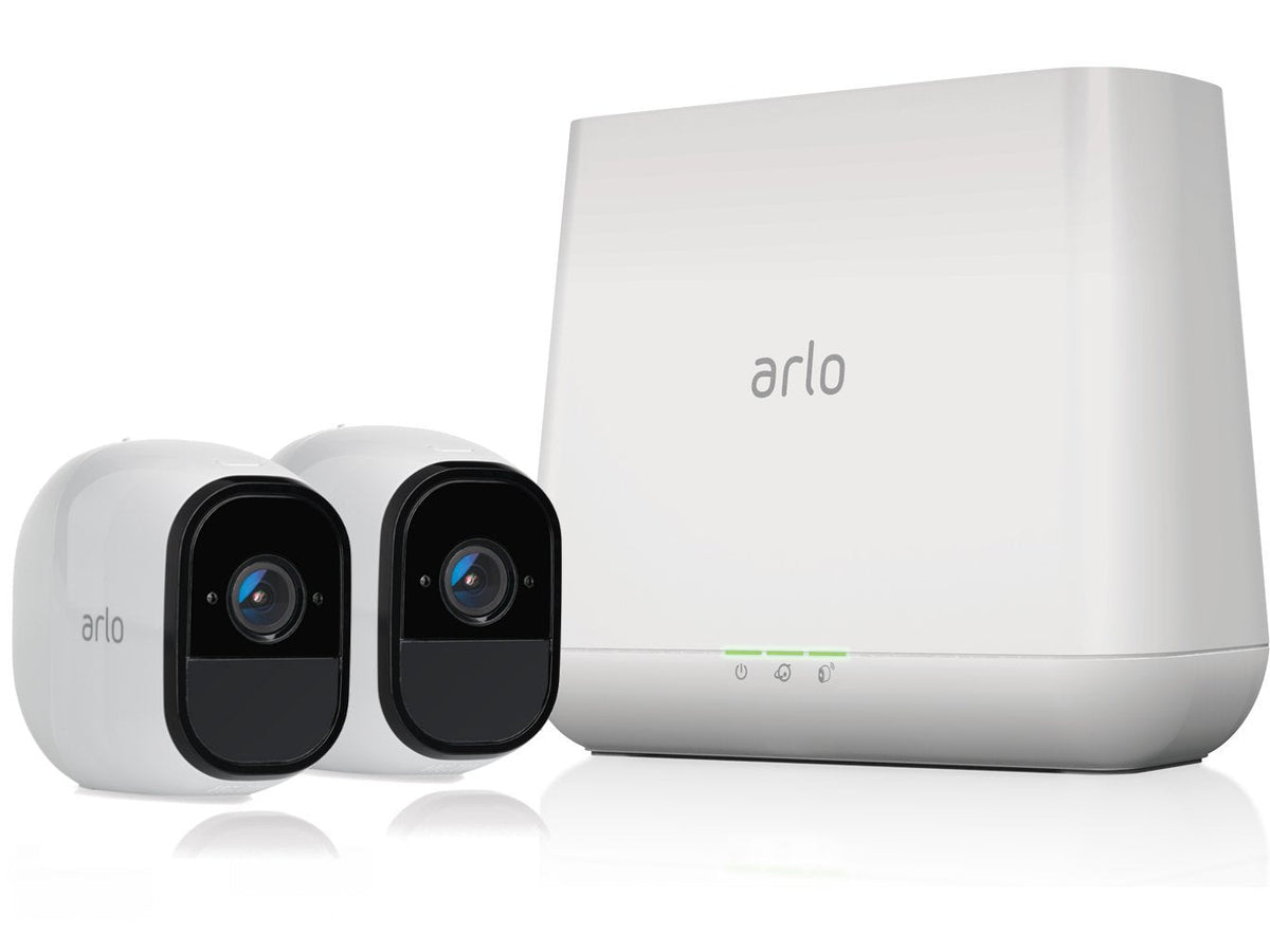 arlo Pro - Wireless Home Security Camera System | Rechargeable, Night vision, Indoor/Outdoor | 2 camera kit (VMS4230-100NAR) (Renewed)
