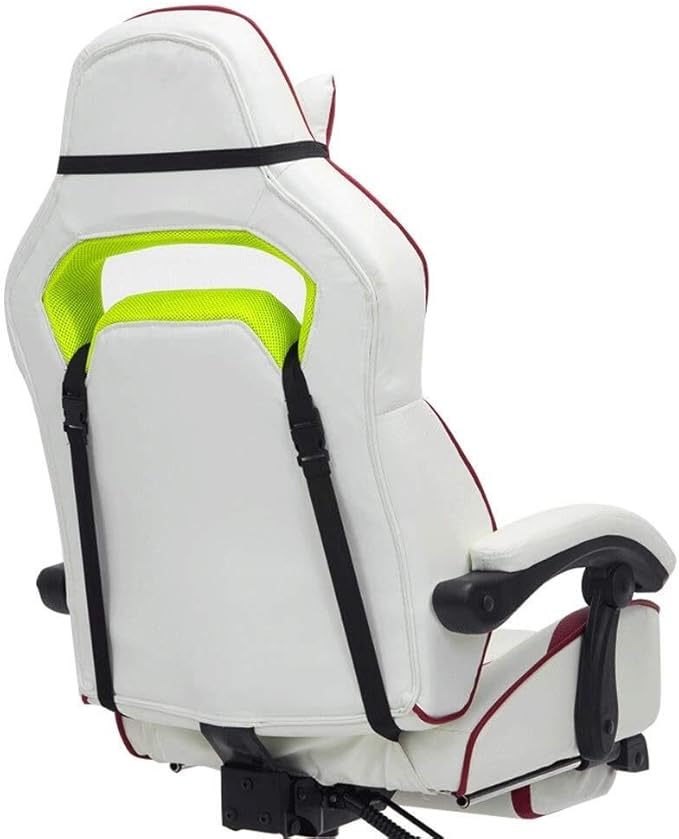 Racing Gaming Office Chair with Footrest and Lumbar Cushion Heavy Duty Ergonomic Reclining Executive Chair with Aluminum Alloy Base(Type b)
