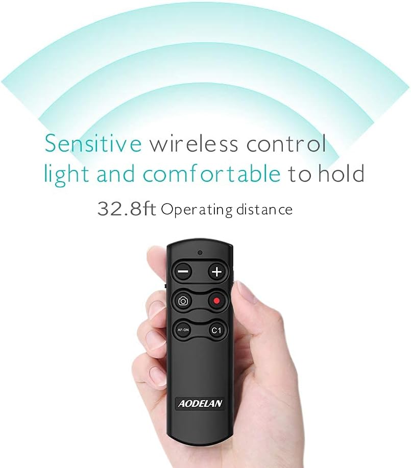 AODELAN Camera Remote Control Remote Shutter Commander for Sony ZV-E10,FX3,A1,a6100, a6400, a6600, a7C, a7 III, a7R III, a7R IV, a9, a9 II, DSC-RX0 II, DSC-RX100 VII, ZV-1; Replace Sony RMT-P1BT