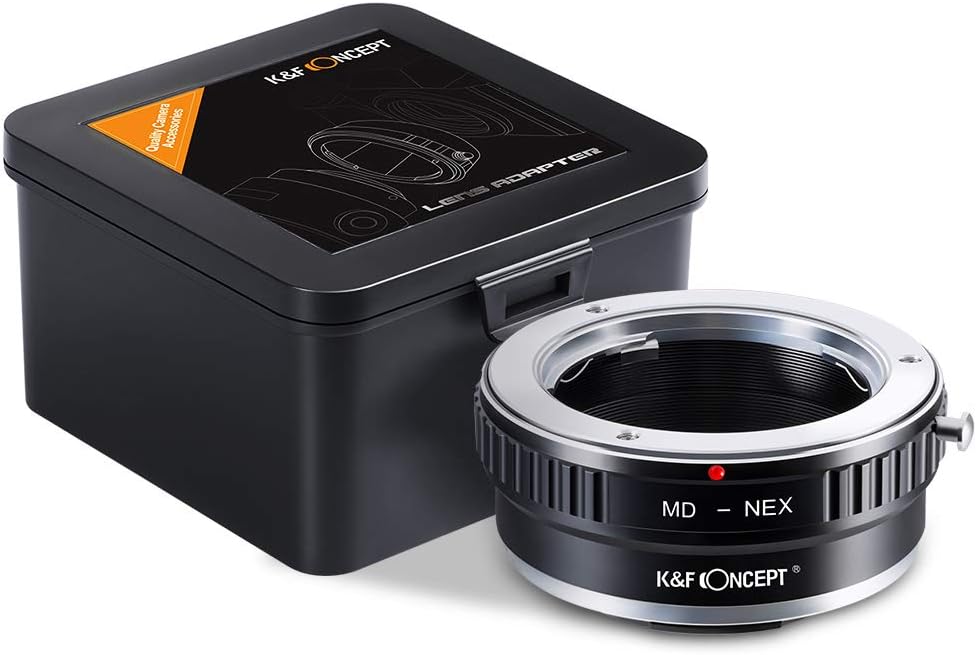 a6500 a6600 a6300 a6000 a7 K&F Concept Lens Mount Adapter Compatible with Minolta MD MC Lens to NEX E-Mount Camera,fits