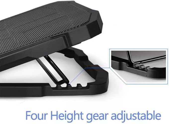 Cooling pad for Hp Stream 13-c020nr 13-c193nr 13-c110nr Gaming laptops Laptop Cooler with 4 Fans LCD Display Screen 4 Height 2 USB-A Port Laptop Stand