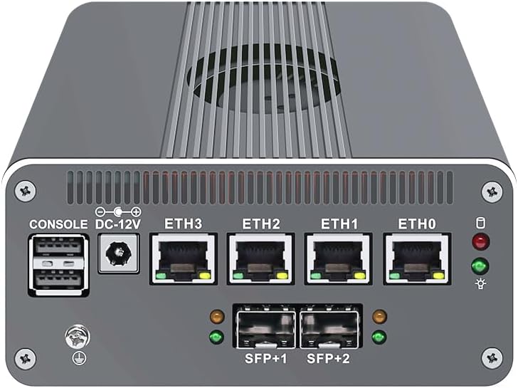 CWWK Intel Alder Lake N100(4C/4T Up to 3.4GHz)/N305(8C/8T Up to 3.8GHz) Dual SFP+10GbE Mini PC|4xIntel I226-V 2.5GbE |DDR5 Memory|PCI-E x4|HDMI+DP+Type-C (10 Gigabit N100, No RAM No SSD)