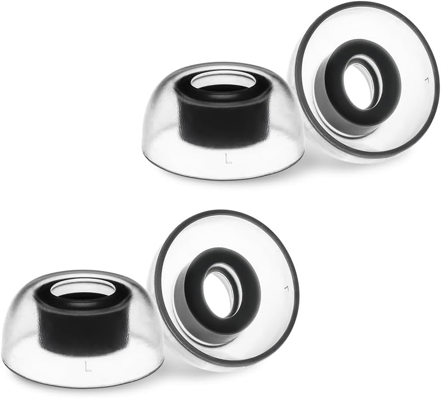 AZLA SednaEarfit Crystal for Bose Earbuds 2 Pair - Bose Earbuds Replacement Tips - Compatible with Bose Quietcomfort Ultra Earbuds, Bose QC Earbuds II (L)
