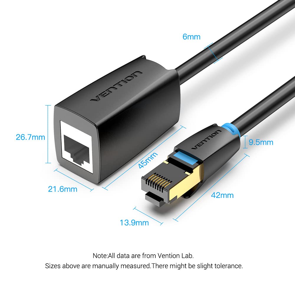 8 26FT 40Gbps Cat8 RJ45 VENTION Cat Ethernet Extension Cable LAN Cable Extender FTP Ethernet Patch Internet Cable