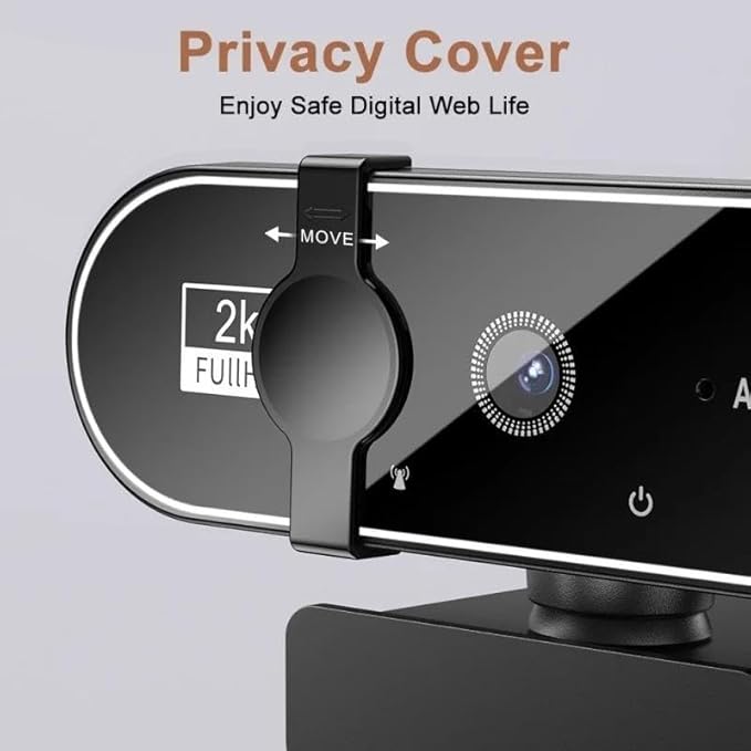 4K Webcam Video Camera 2K Autofocus Streaming Web Cam with Microphone Full HD 1080P Webcams for PC/Computer/Laptop(1080P)
