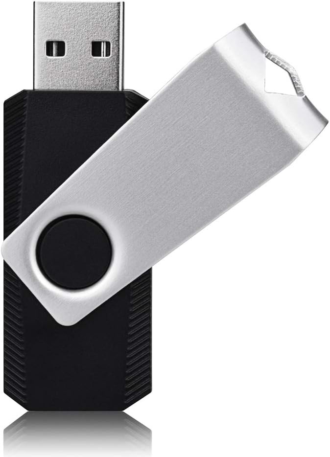 Aiibe 32 GB Flash Drive 10 Pack Bulk 32GB USB Flash Drives 2.0 USB Stick Thumb Drive 32GB 32G USB Drive Pack, Black