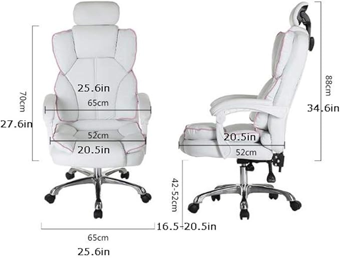 YYDS Chair Reclining Esports Chair Office Boss Chair Luxury Ergonomic Computer Gaming Chair Household Armchair with Footrest Ergonomically (Color : Pink Size : Aluminum Alloy feet)