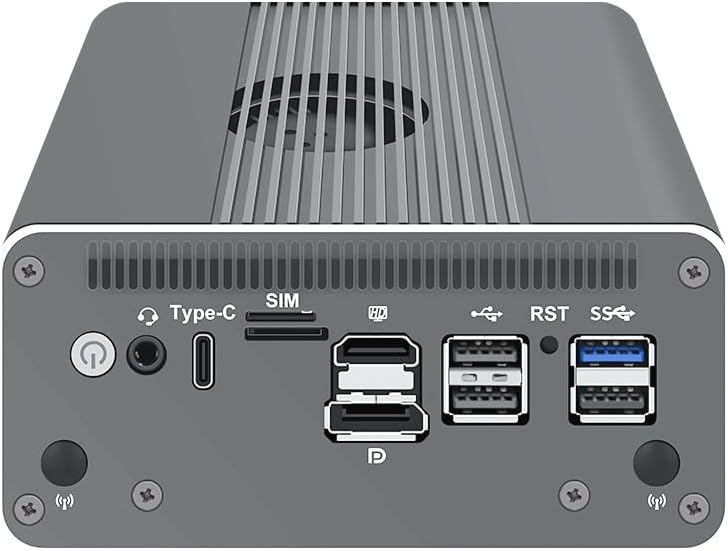 CWWK Intel Alder Lake N100(4C/4T Up to 3.4GHz)/N305(8C/8T Up to 3.8GHz) Dual SFP+10GbE Mini PC|4xIntel I226-V 2.5GbE |DDR5 Memory|PCI-E x4|HDMI+DP+Type-C (10 Gigabit N100, 32G RAM 512G SSD)