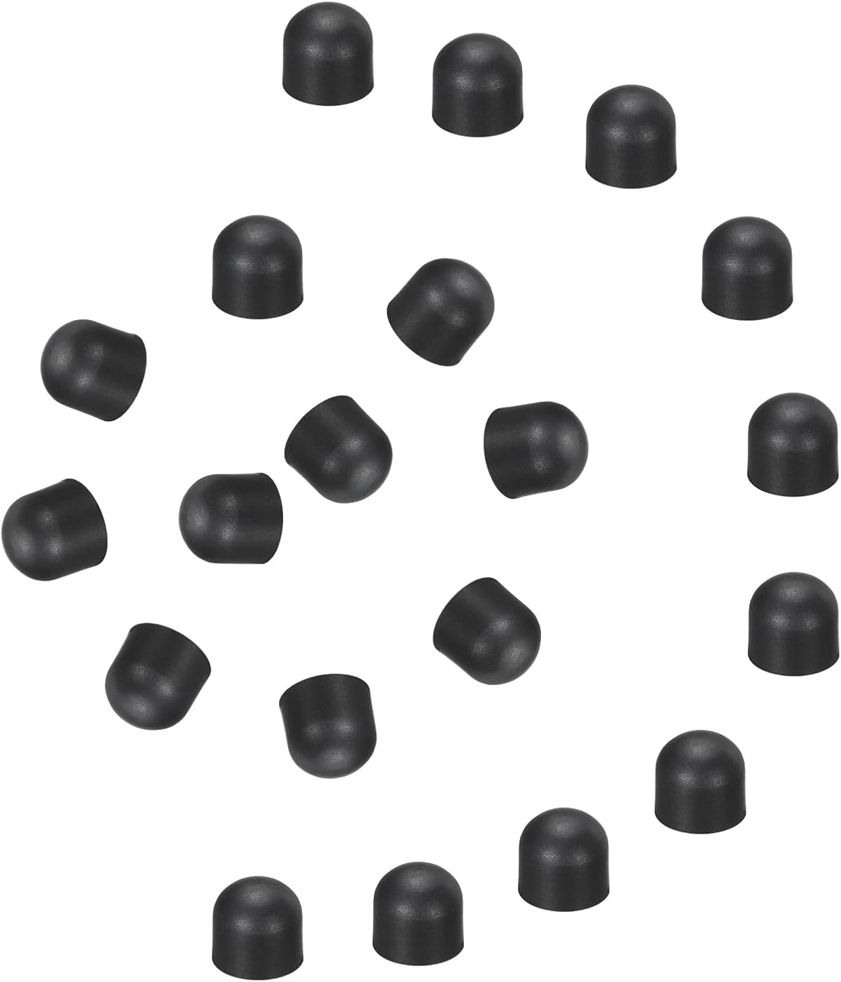 MECCANIXITY 20Pcs Replacement Stylus Pen Tips 7.5mm Conductive Capacitive Touch Screen Pens Tips Silicone Rubber, Black