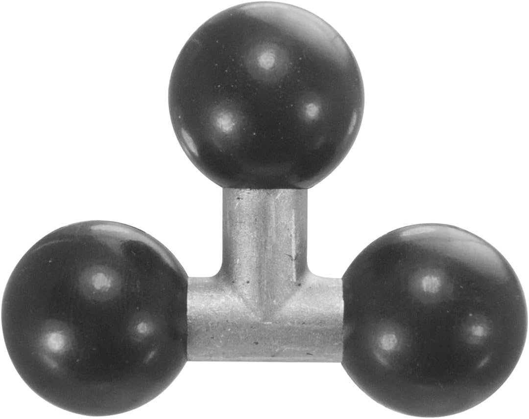 iBOLT 25mm 1 inch Triple / Metal Ball Adapter - Extension or Joint Connector for Industry Standard Dual Ball Socket