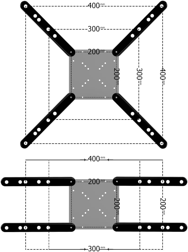 IFCASE 32 55 inch 200x200mm 400x400mm 300x300mm (2.0) Steel Adapter Bracket Convert for Screens to LCD LED TV VESA