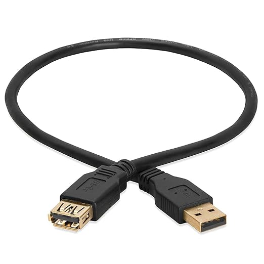 Cmple - USB 3.0 A Male to A Female Extension Gold Plated Cable - 1.5FT (Blue)