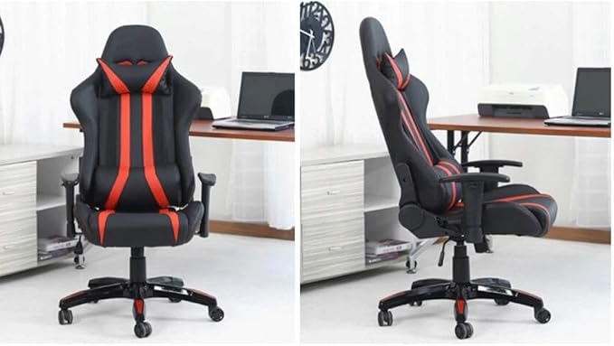 YYDS Chair Artificial Leather Gaming Chair Executive Ergonomic Swivel Chair with Headrest and Lumbar Pillow Fashion Esports Chair Ergonomically (Color : Sky Blue)