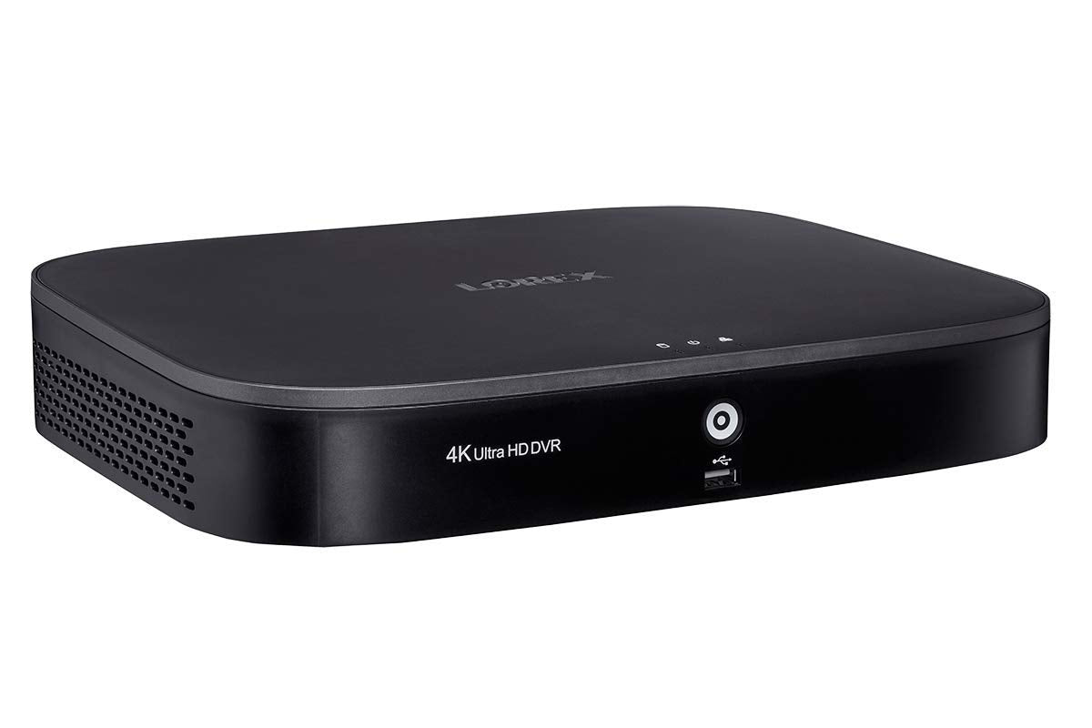 Lorex D841A82B Series 8 Channel 4K HD 2TB Analog HD Security System DVR with Advanced Motion Detection Technology and Smart Home Voice Control, Black