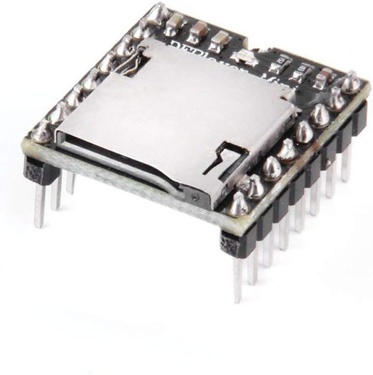 HiLetgo 2pcs mp3 MP3 Player Mini Player Audio Voice Module TF Card U Disk Board for DFPlayer Audio Voice Music Module