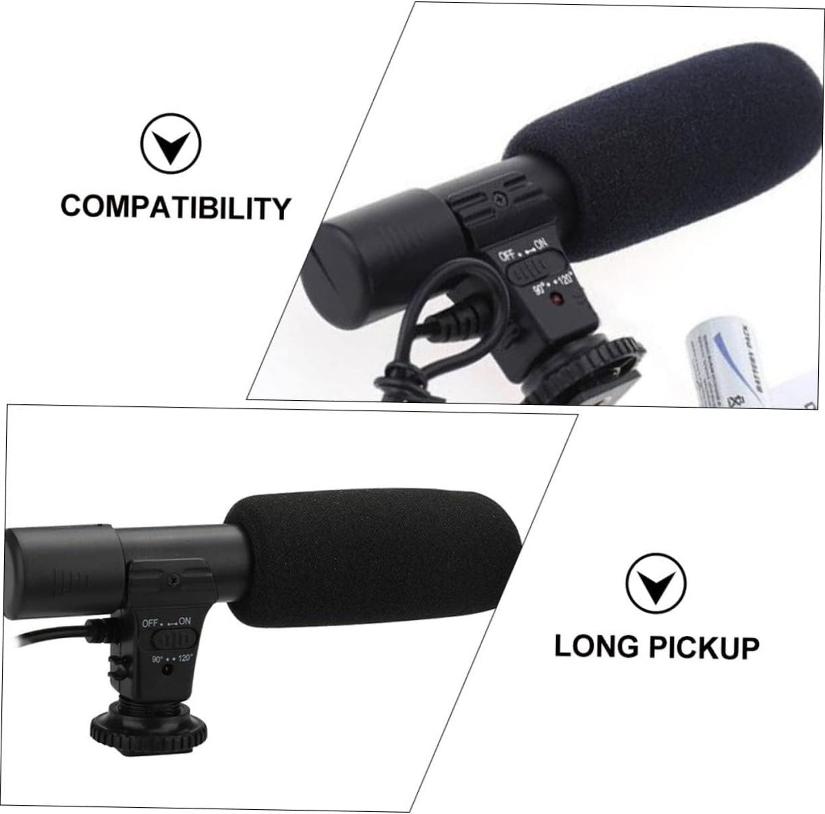 Gadpiparty Filmmakers Professional Interview Microphone for Camcorder and DSLR Wide Compatibility Durable Design
