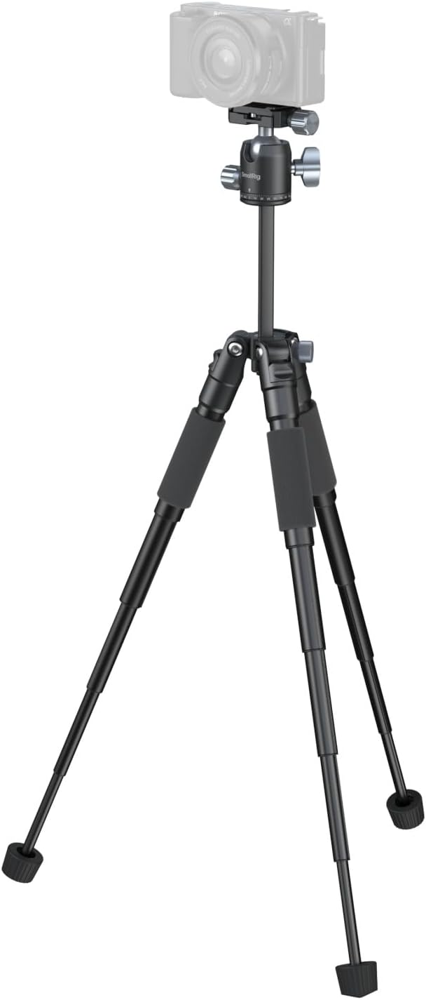 SmallRig VT-20Pro 21.2"/ 53.8cm Mini Tripod for Camera and Phone, Aluminum Alloy Small Desktop Tripod with 360° Ball Head, Table tripods Load Up to 11lb / 5kg
