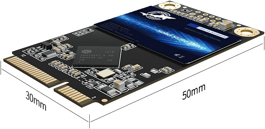 Dogfish mSATA SSD 240GB 3D NAND TLC SATA III 6 Gb/s, mSATA (30x50.9mm) Internal Solid State Drive - Compatible with Desktop PC Laptop - (MSATA 240GB)