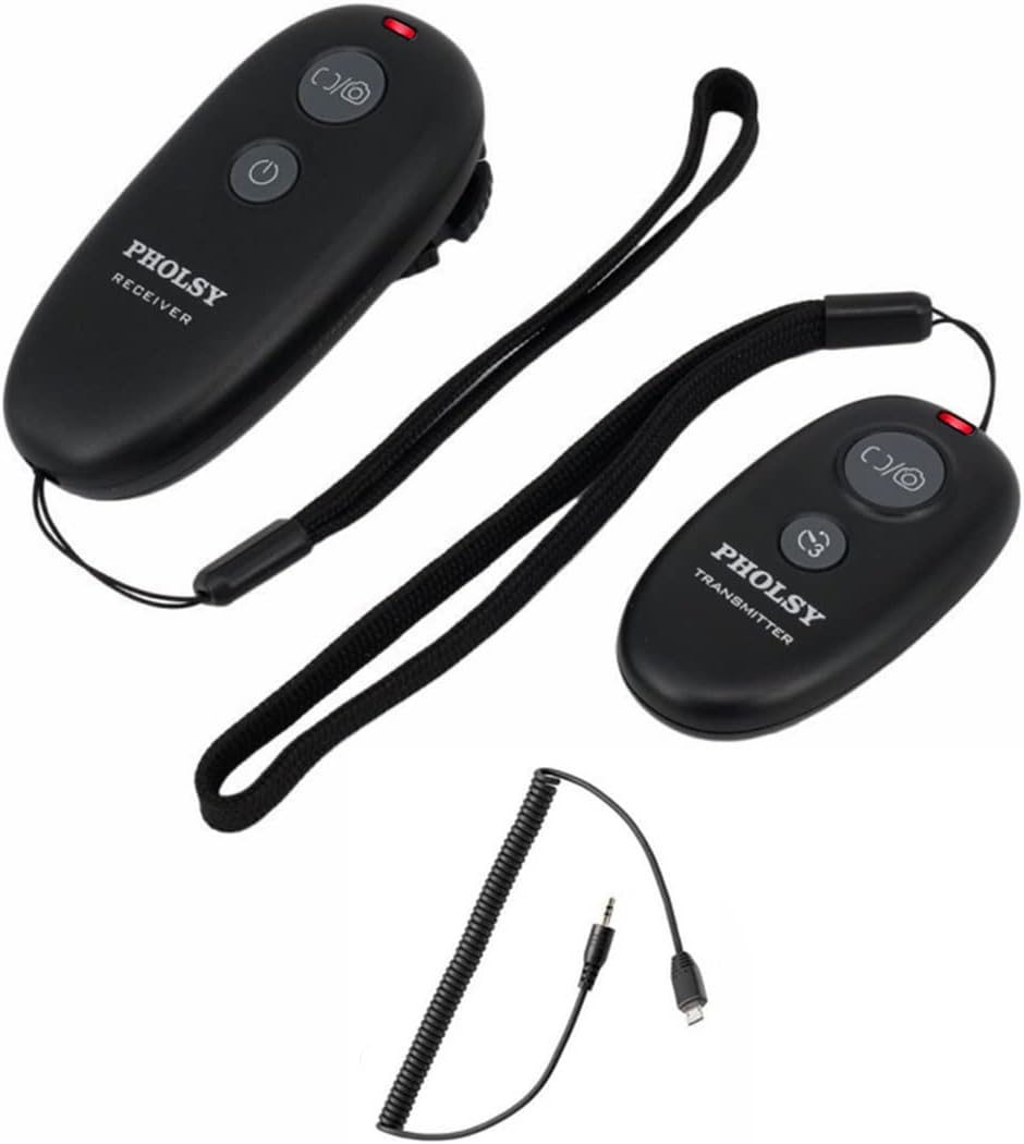 PHOLSY for Sony Shutter Release S8 Wireless Remote Shutter for Sony a1 a9 a9-ii a7 a7 ii iii iv, 7R-ii a7R-iv a7S a7S-iii ii, a6600 a6500 a6100 RX100M6 RX100M7 HX99 HX90 HX350 Replace Sony RM-SPR1